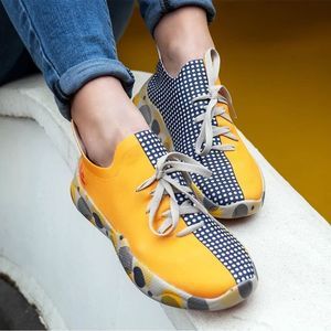 UIN Women’s Fashion Sneakers Casual Travel Shoes Mijas (Grey & Yellow)